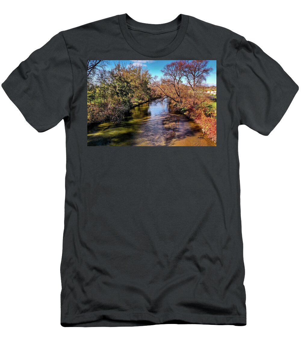 Rochester T-Shirt featuring the photograph Over the Clinton River DJI_0359 by Michael Thomas