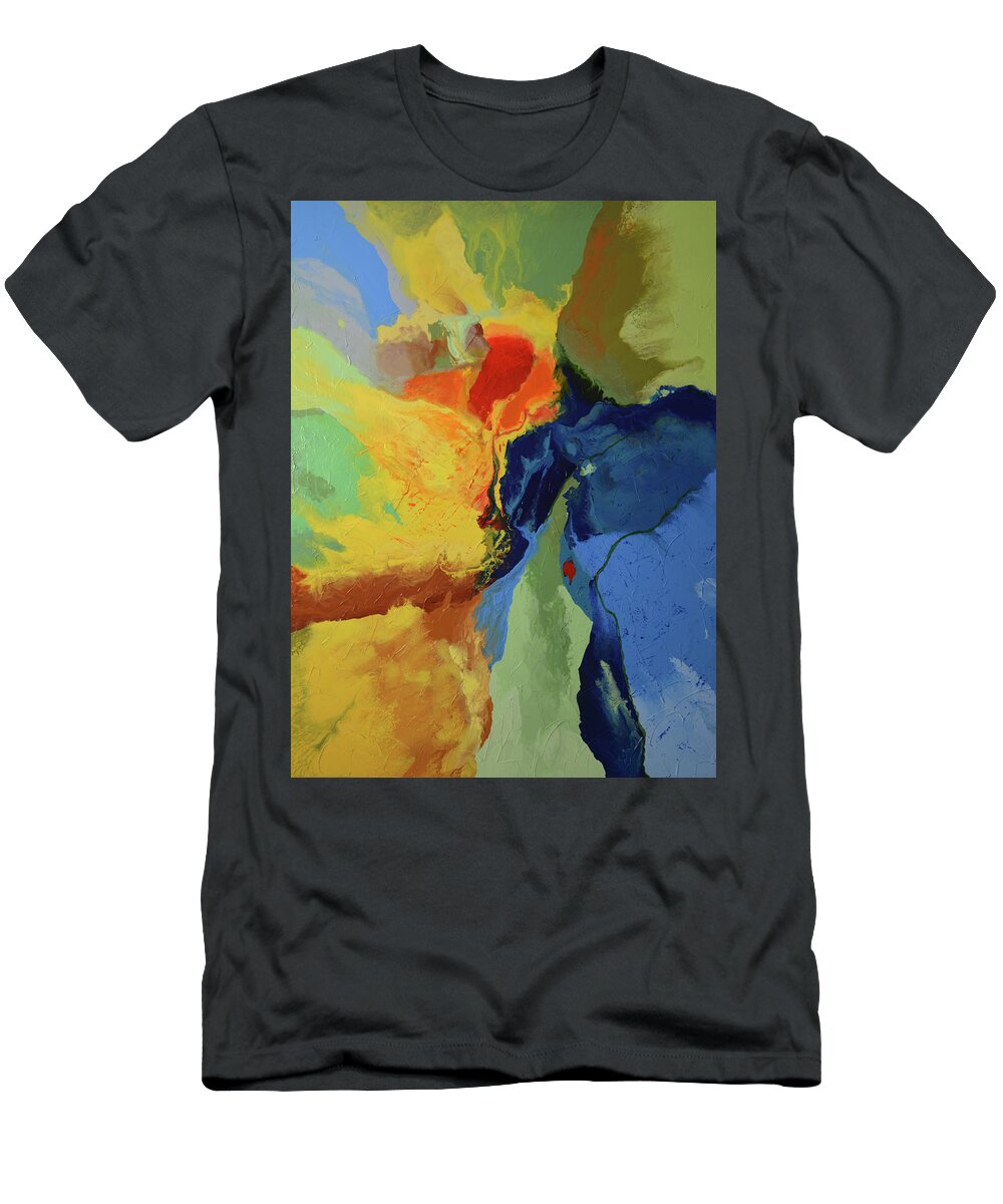  T-Shirt featuring the painting Overcome by Linda Bailey