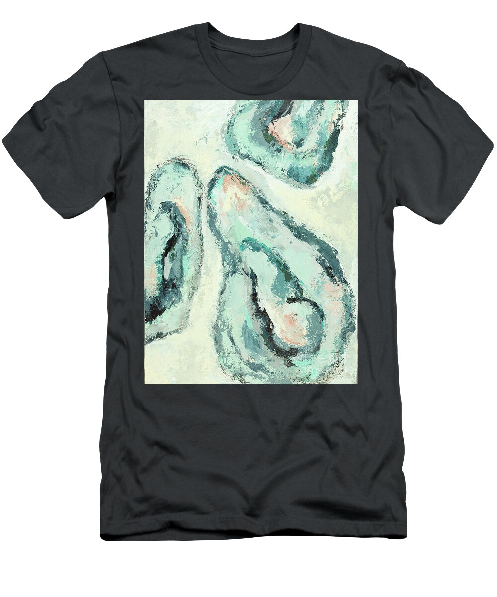 Oyster T-Shirt featuring the painting Oysters II by Kirsten Koza Reed
