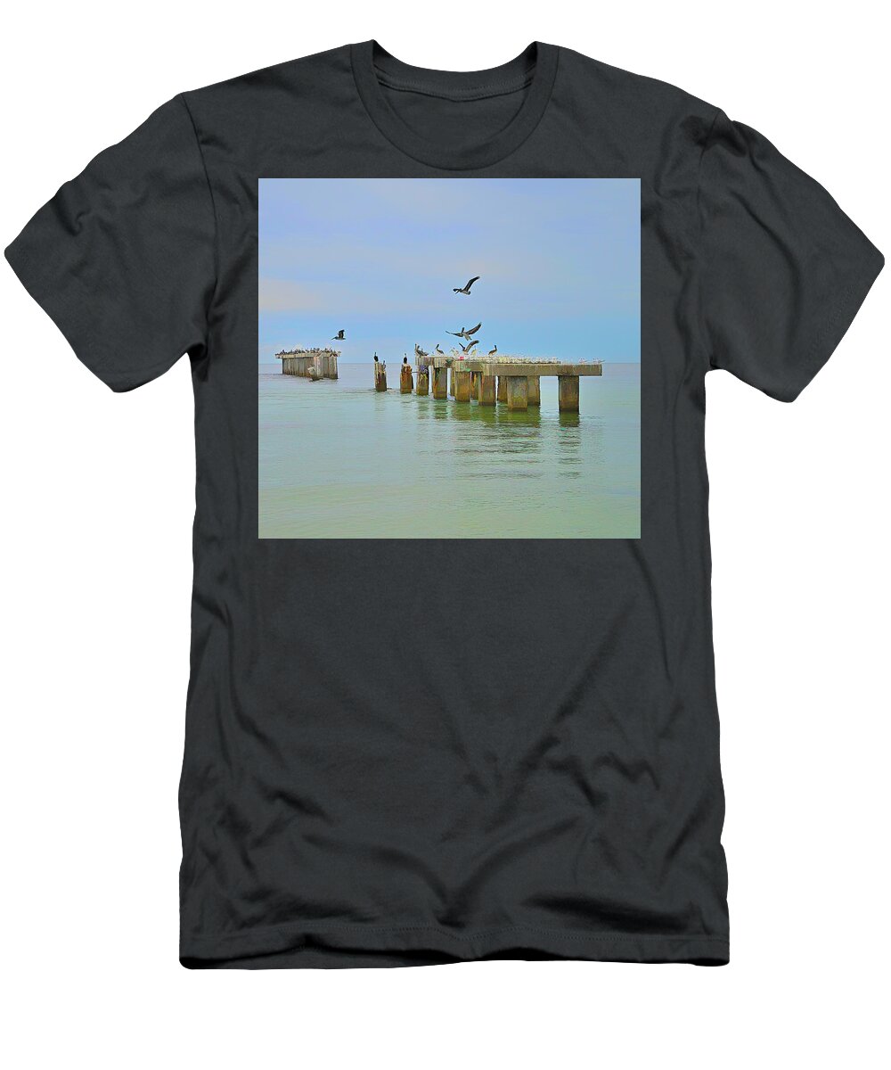 Boca Grande T-Shirt featuring the photograph Paint The Town by Alison Belsan Horton