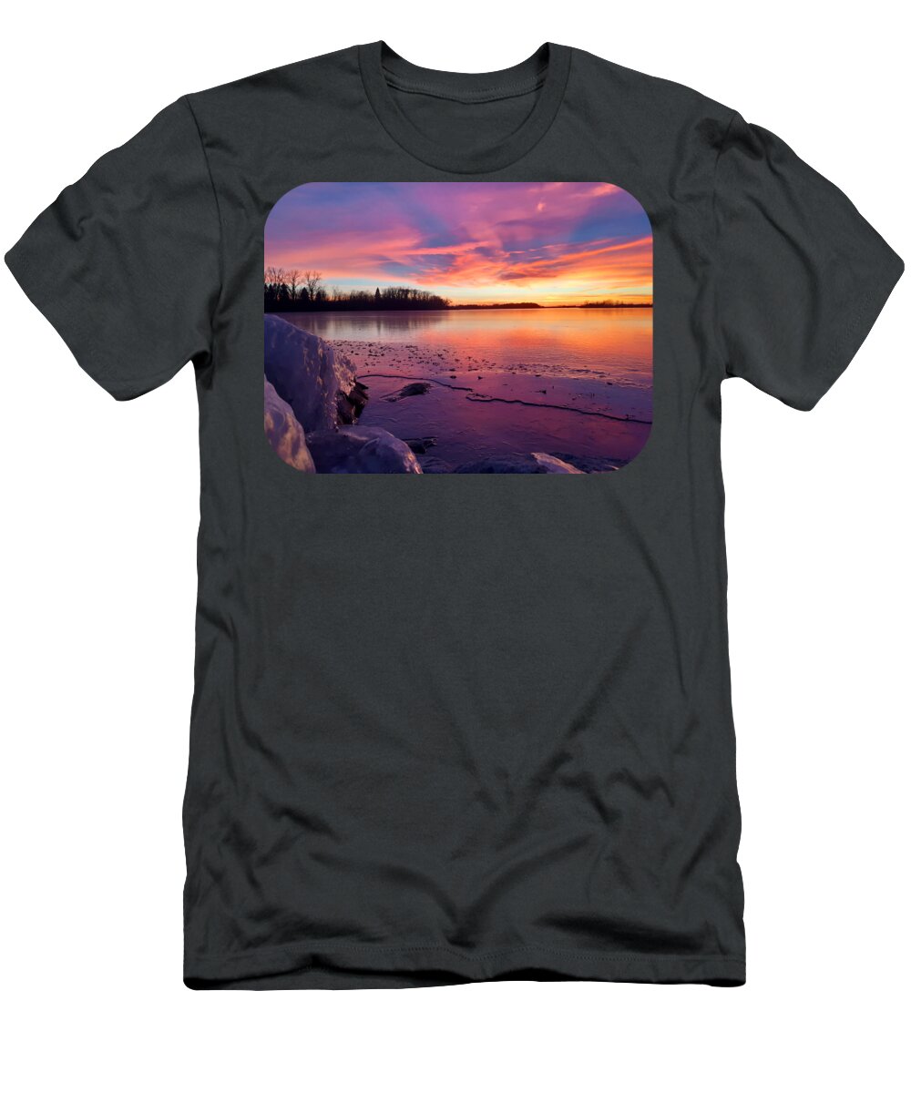 Nature T-Shirt featuring the photograph Pastel Ice by James Peterson