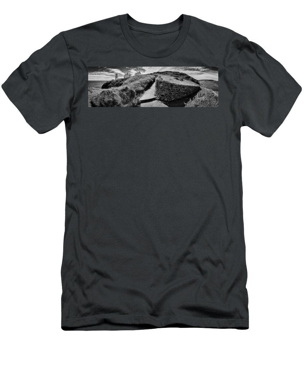 Blackhead T-Shirt featuring the photograph Path to Blackhead Lighthouse by Nigel R Bell