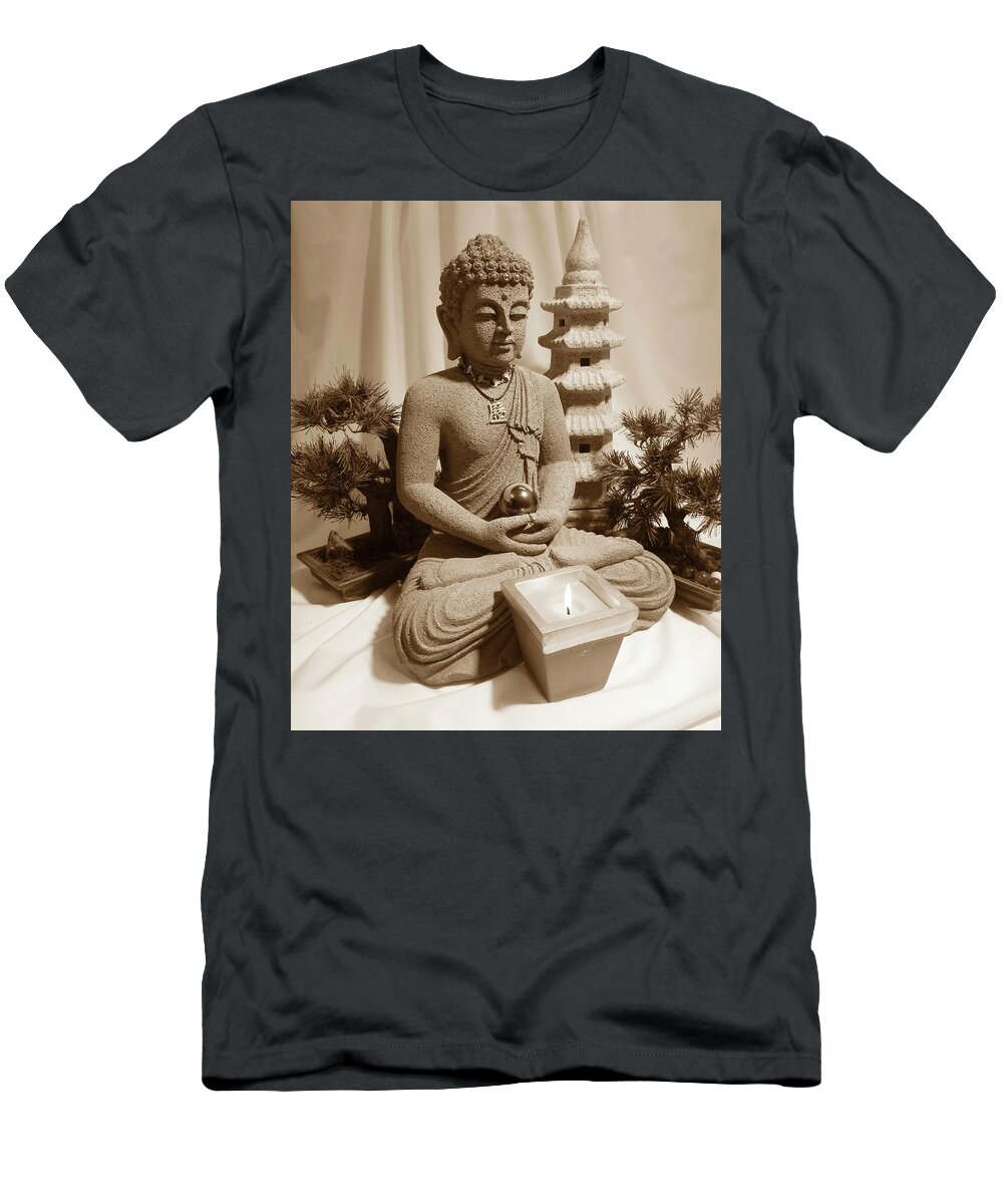 Buddha T-Shirt featuring the photograph Peace by Gigi Dequanne