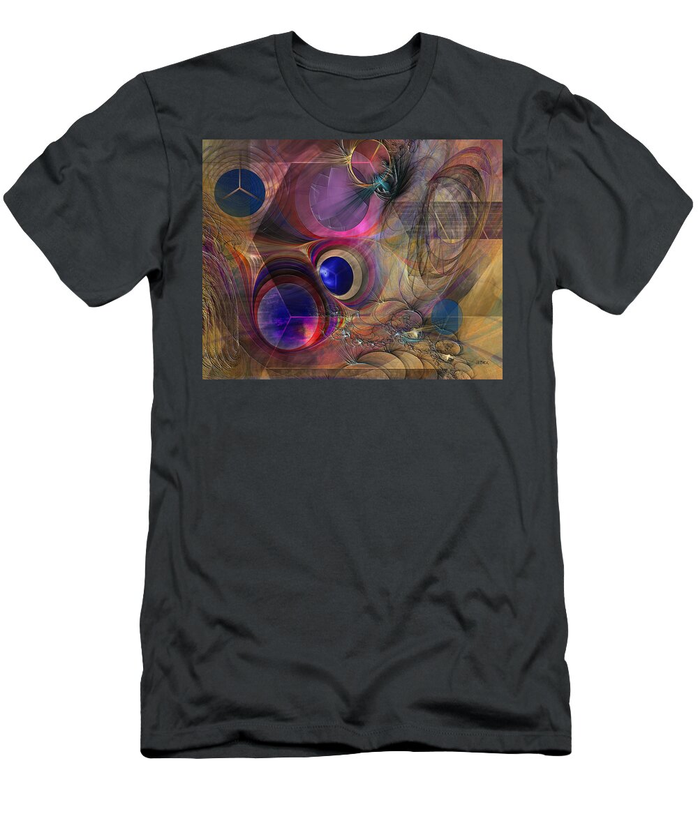 Peace T-Shirt featuring the digital art Peace Will Come by Studio B Prints