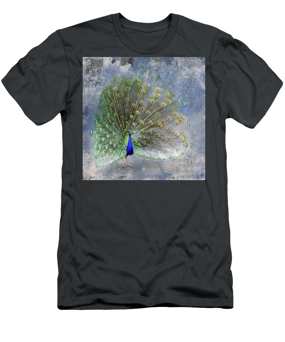 Peacock T-Shirt featuring the photograph Peacock Art by Ed Taylor