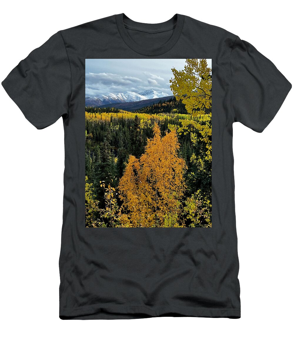 Fall T-Shirt featuring the photograph Peak Fall Colors Denali by Amelia Racca