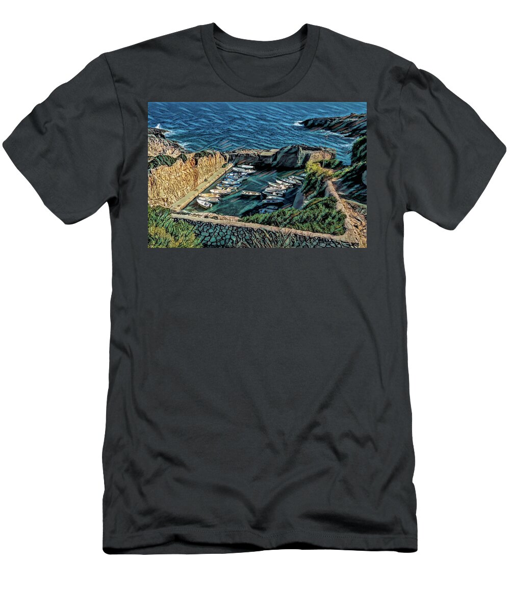 Artistic Rendering T-Shirt featuring the photograph Perfect Hideout by Elvira Peretsman