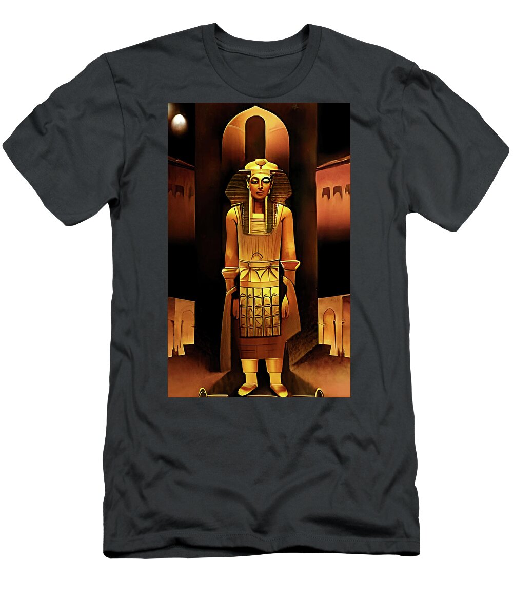 Pharaoh T-Shirt featuring the digital art Pharaoh by Sophia Gaki Artworks