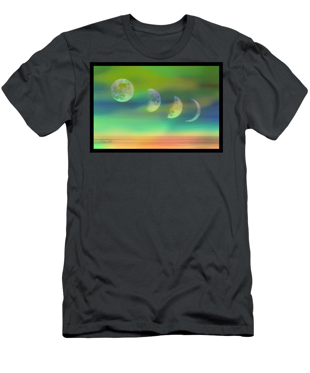 Moon T-Shirt featuring the photograph Phases by Rene Crystal