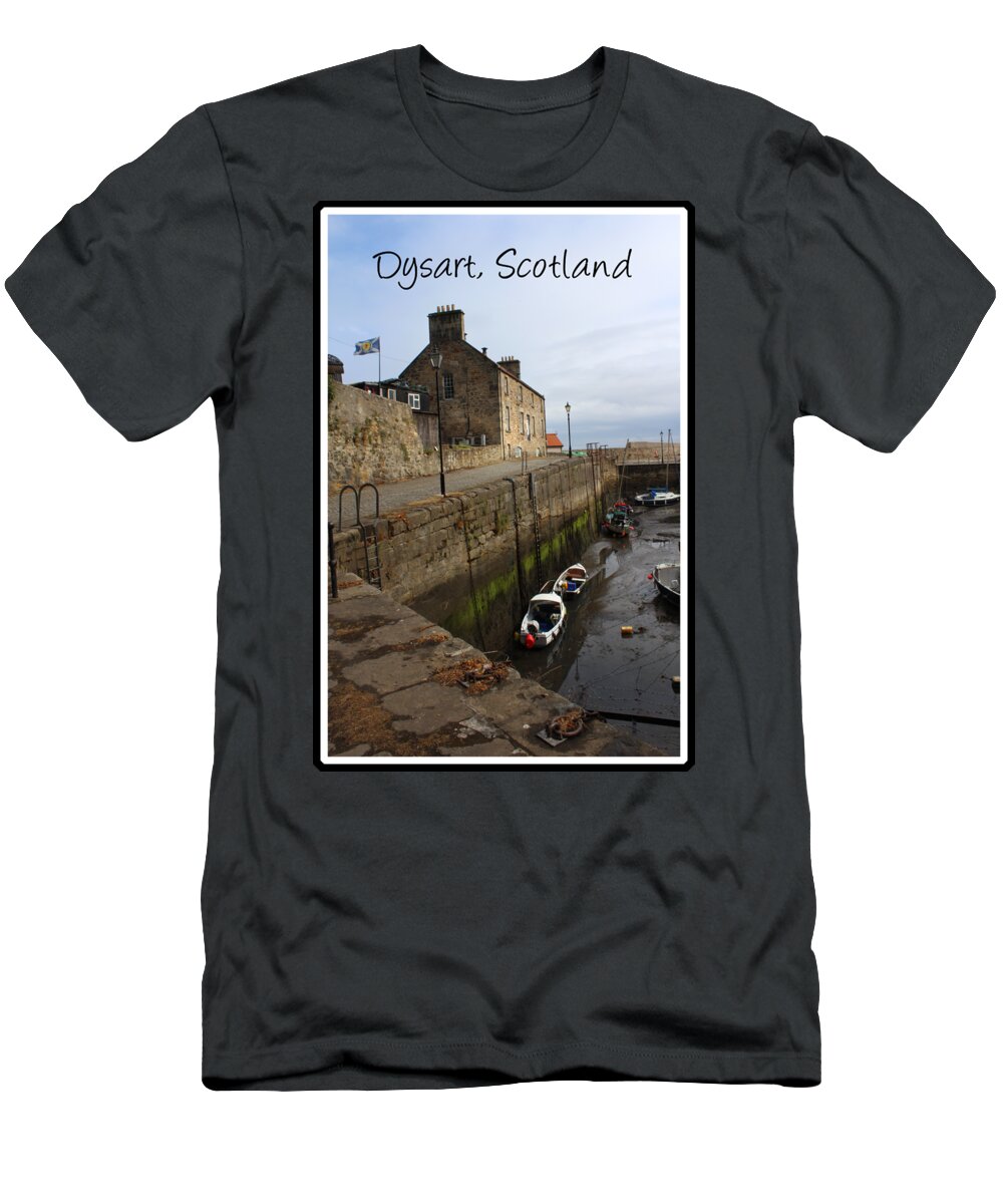 Dysart T-Shirt featuring the photograph Picturesque Dysart Harbour, Kirkcaldy, Scotland by Imladris Images
