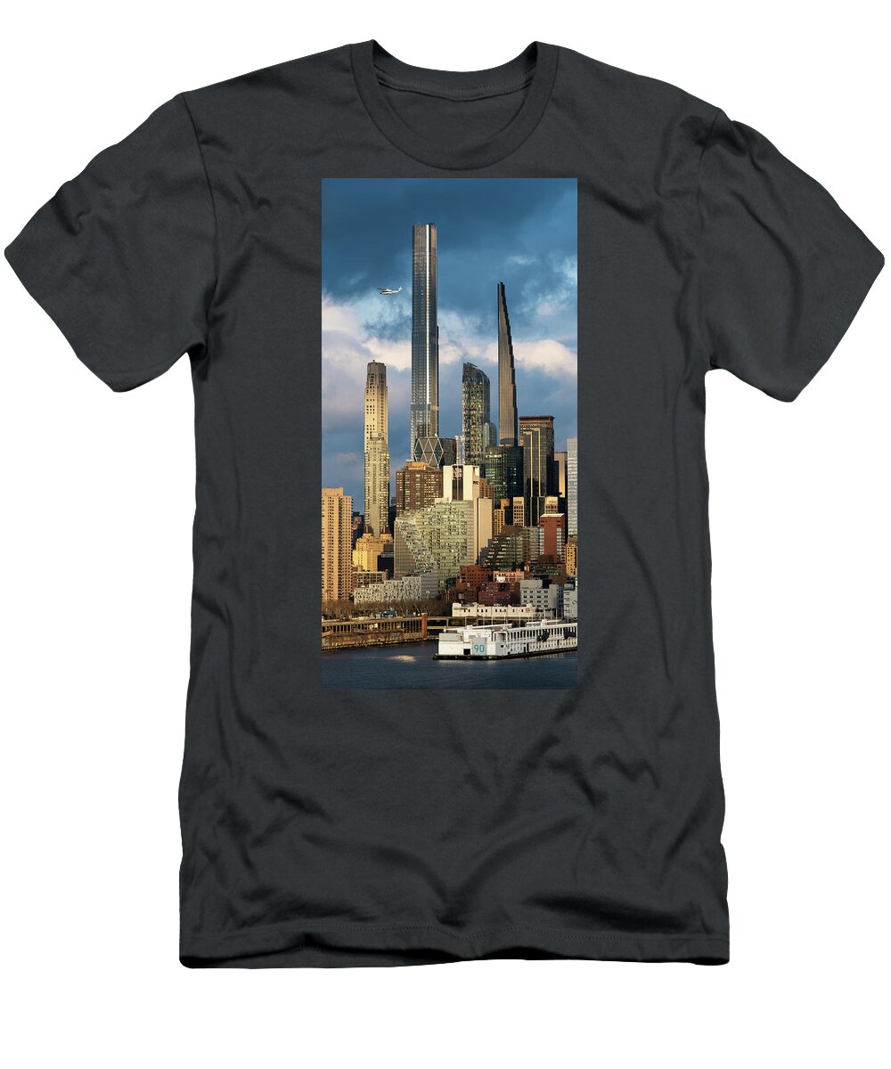 Hudson River T-Shirt featuring the photograph Pier 90 by Kevin Suttlehan