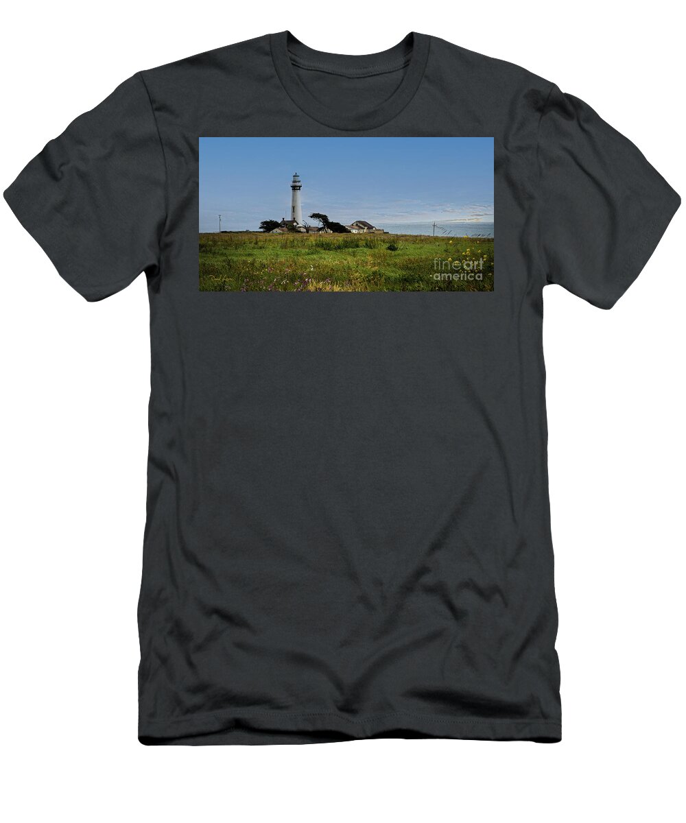Lighthouse T-Shirt featuring the photograph Pigeon Point Lighthouse by David Levin