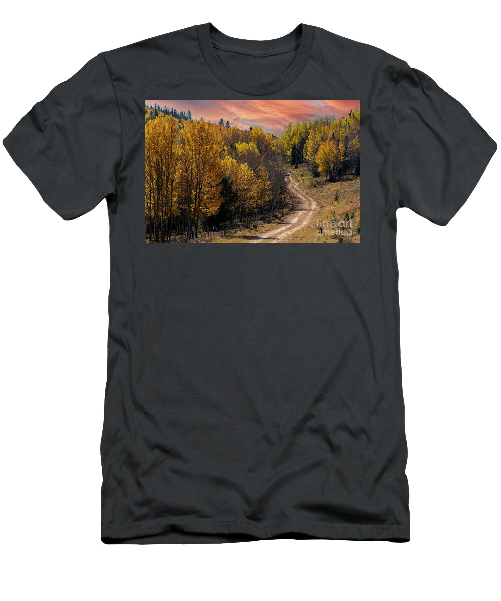 Autumn T-Shirt featuring the photograph Pikes Peak Autumn Sunrise by Steven Krull
