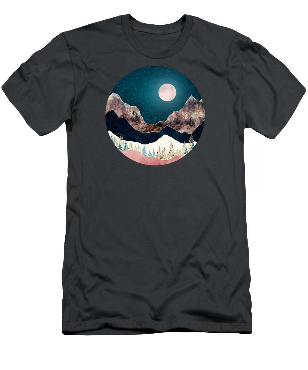 Pine T-Shirt featuring the digital art Pine Vista by Spacefrog Designs