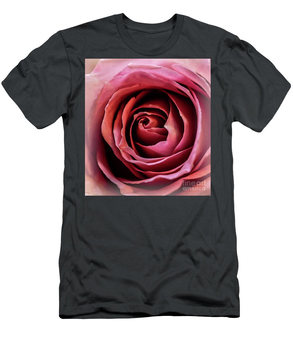 Pink T-Shirt featuring the photograph Pink Rose by Walt Foegelle