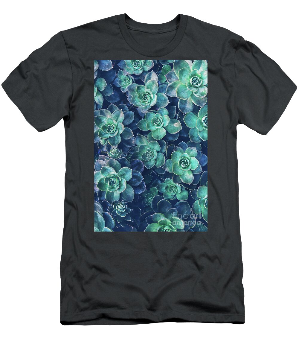 Plants T-Shirt featuring the photograph Plants of Blue And Green by Phil Perkins