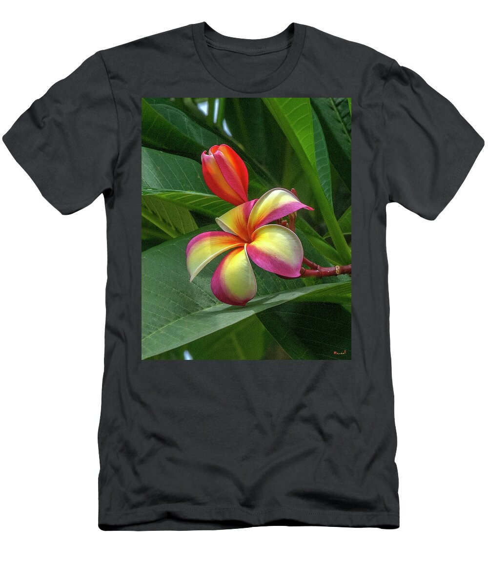 Scenic T-Shirt featuring the photograph Plumeria or Frangipani DTHB0109 by Gerry Gantt