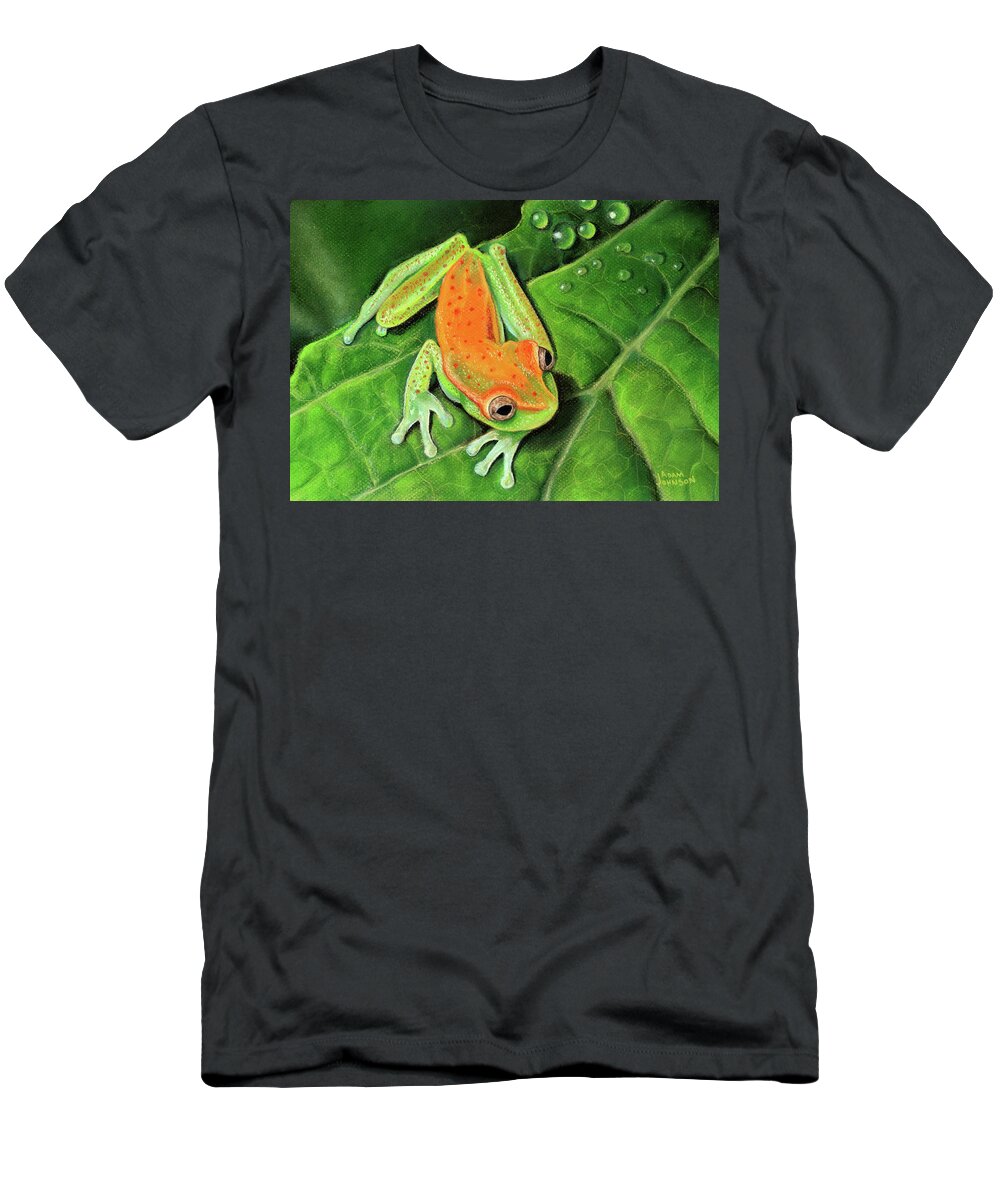 Poison T-Shirt featuring the pastel Poison Dart Frog by Adam Johnson