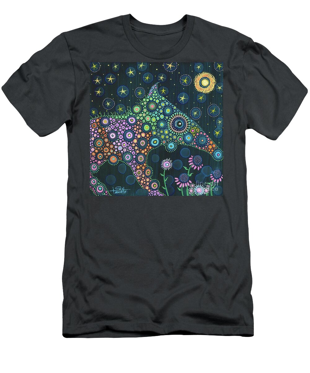 Peccary Painting T-Shirt featuring the painting Polka Dot Peccary-Anteater-ish by Tanielle Childers