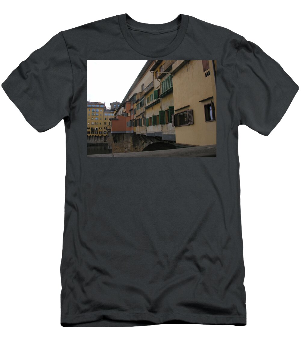 Ponte Vecchio T-Shirt featuring the photograph Ponte Vecchio by Regina Muscarella