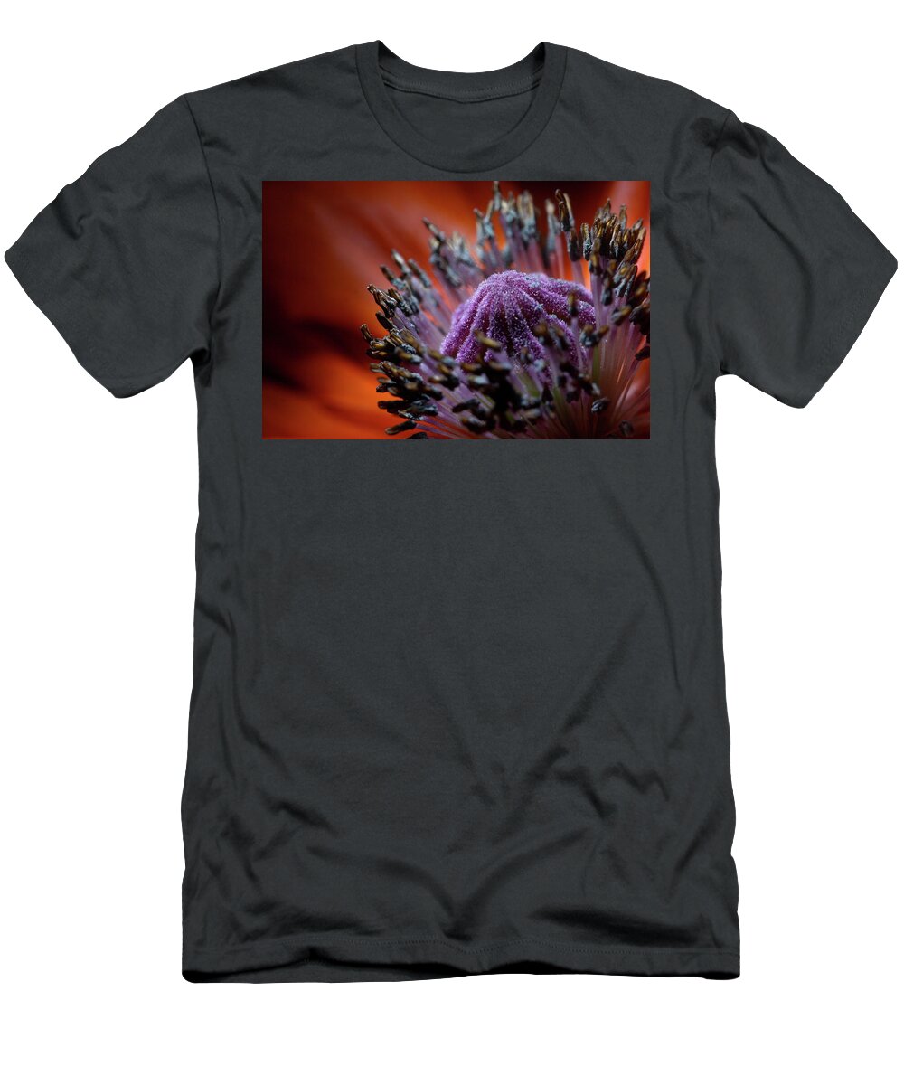 Floral T-Shirt featuring the photograph Poppy 1703 by Julie Powell