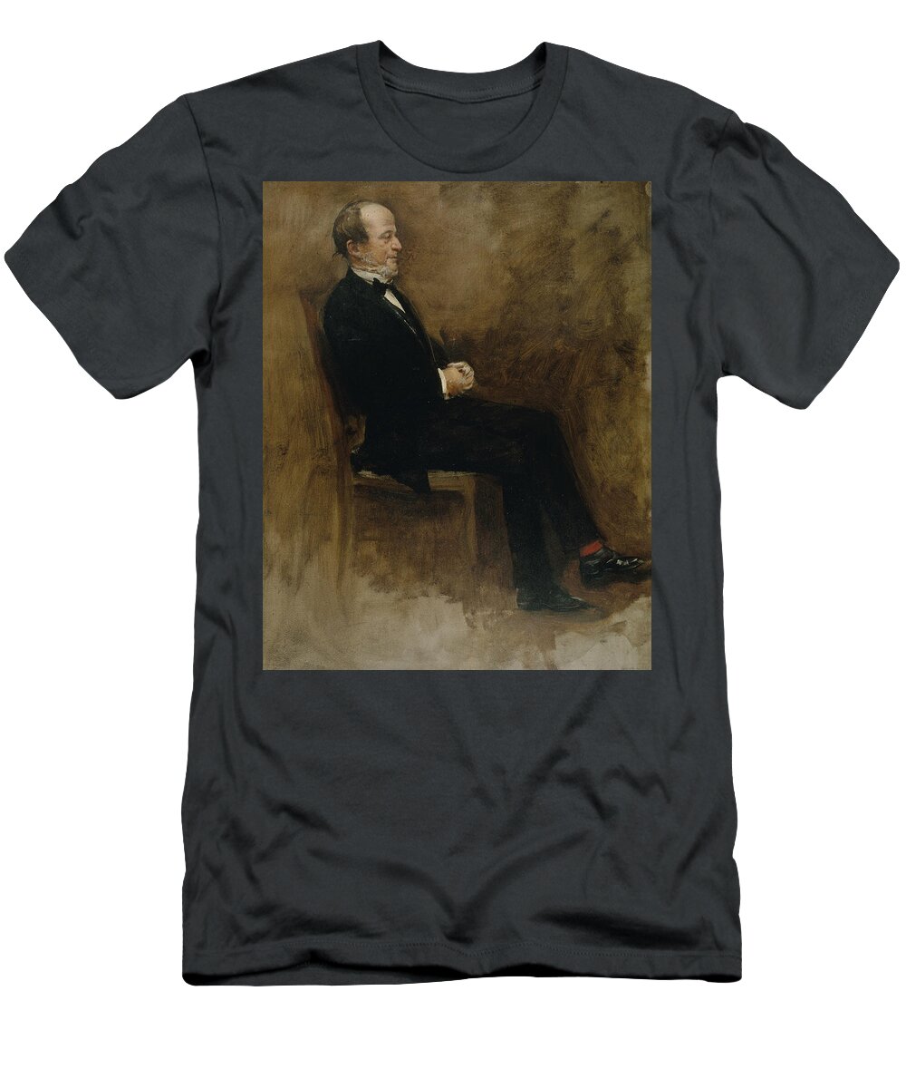 19th Century Painters T-Shirt featuring the painting Portrait of John Lemoine by Jean Beraud
