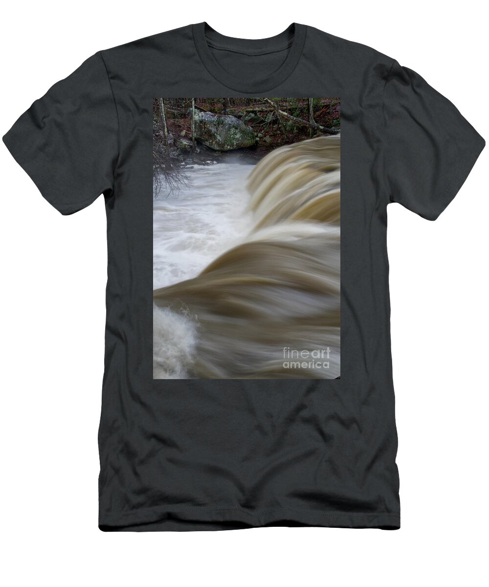 Waterfall T-Shirt featuring the photograph Potter's Falls 15 by Phil Perkins