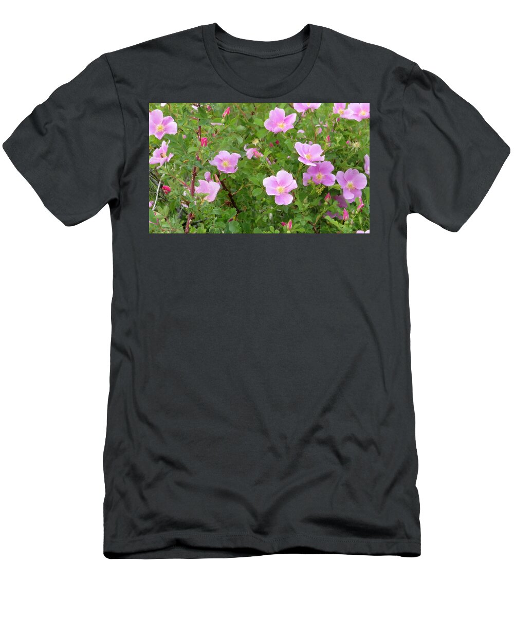 Rose T-Shirt featuring the photograph Prairie Roses by Katie Keenan