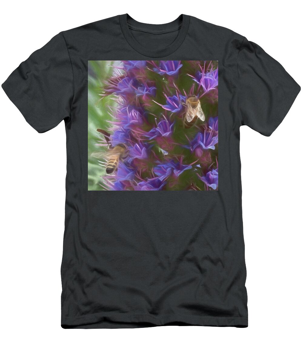 Bee T-Shirt featuring the photograph Pride of Madeira #1 by Rebecca Herranen