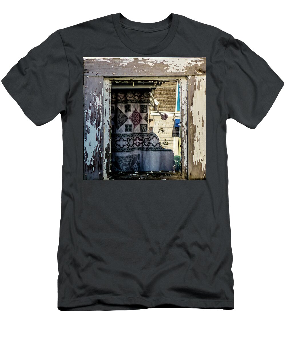 Window T-Shirt featuring the photograph Provincetown Window by Frank Winters