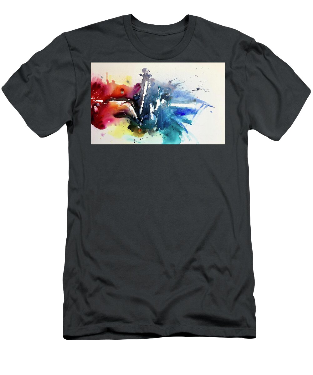 Pulse T-Shirt featuring the painting Pulse by Eric Fischer