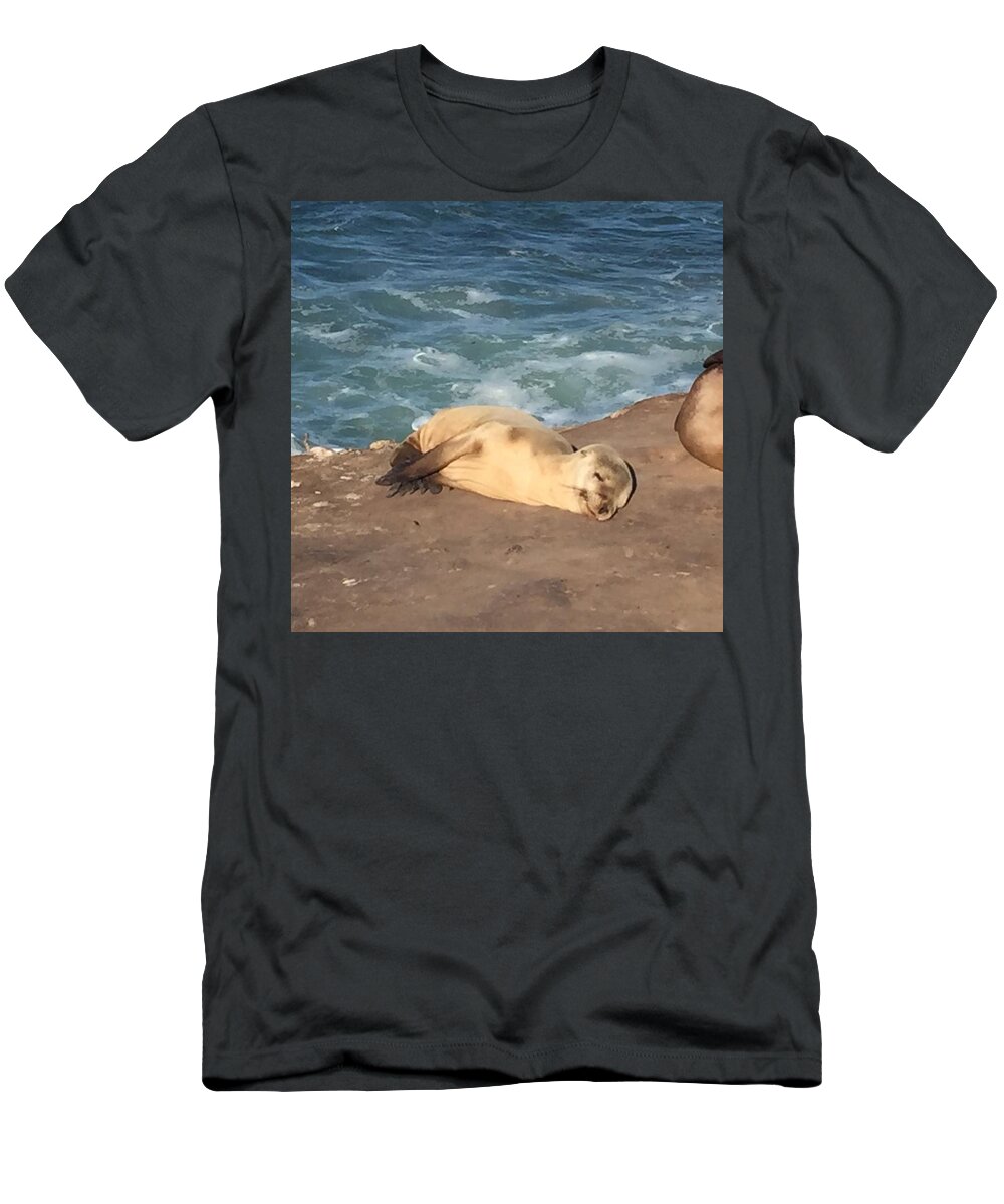 Seal T-Shirt featuring the photograph Pure Contentment by Lisa White