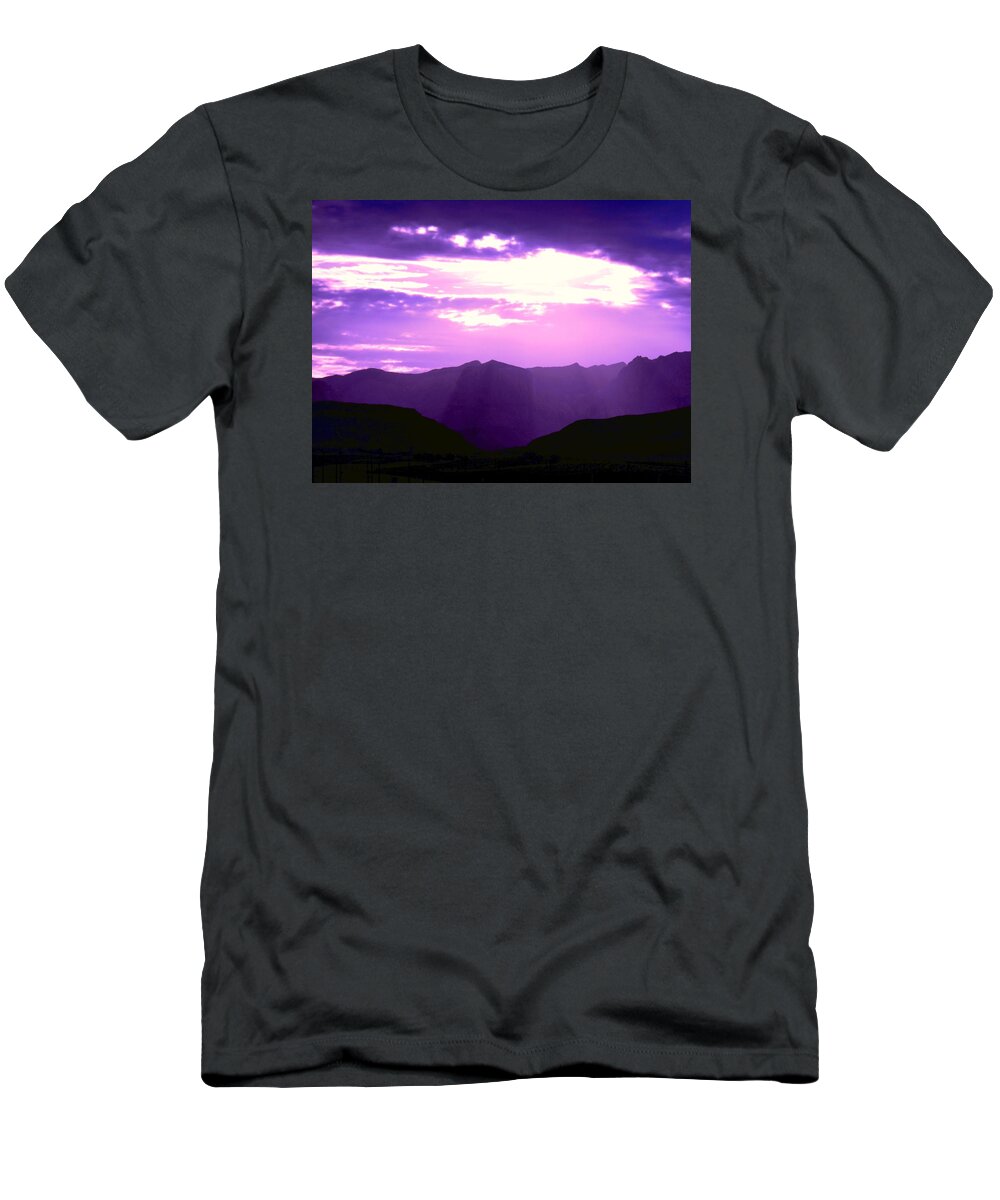 Purple T-Shirt featuring the photograph Purple Haze by Dietmar Scherf