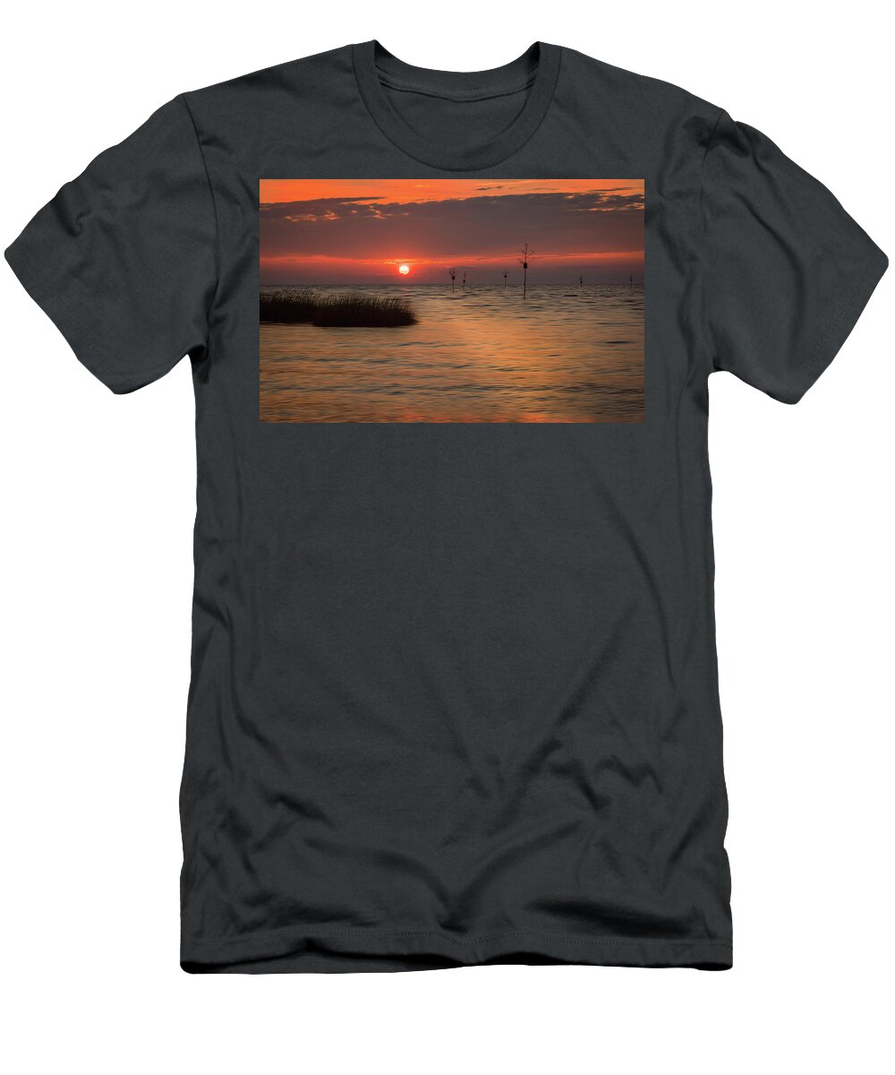 Rock Harbor Beach T-Shirt featuring the photograph Quiet Moment at Rock Harbor Beach by Sylvia Goldkranz