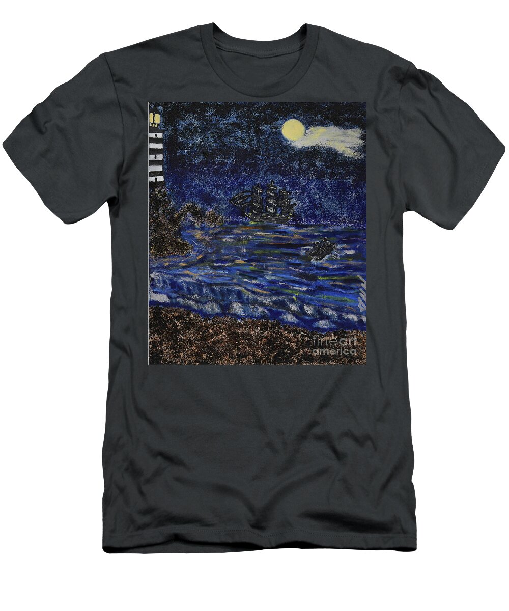 England T-Shirt featuring the mixed media Quiet Tides by David Westwood