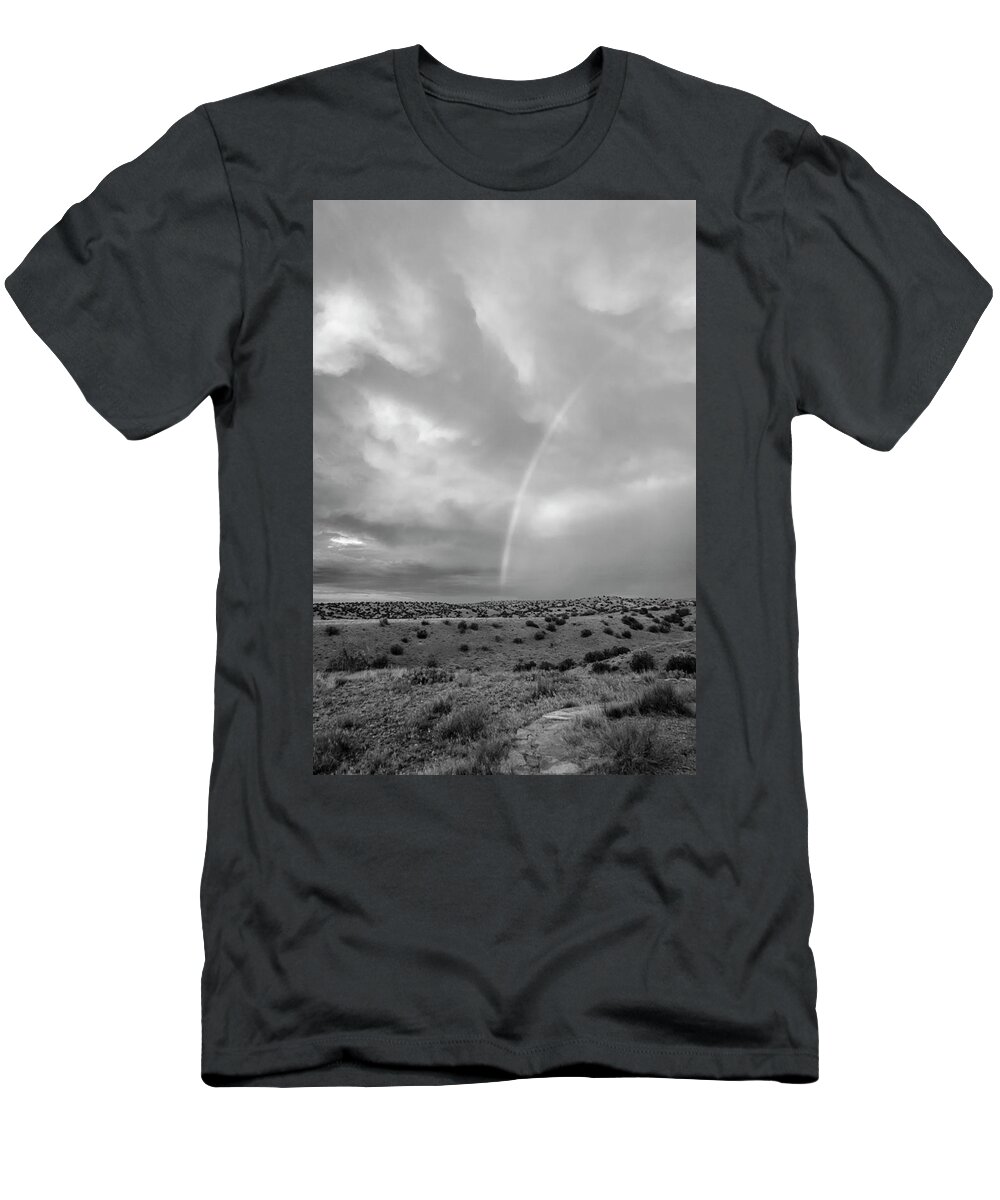 Rainbow T-Shirt featuring the photograph Rainbow in Black and White by Mary Lee Dereske