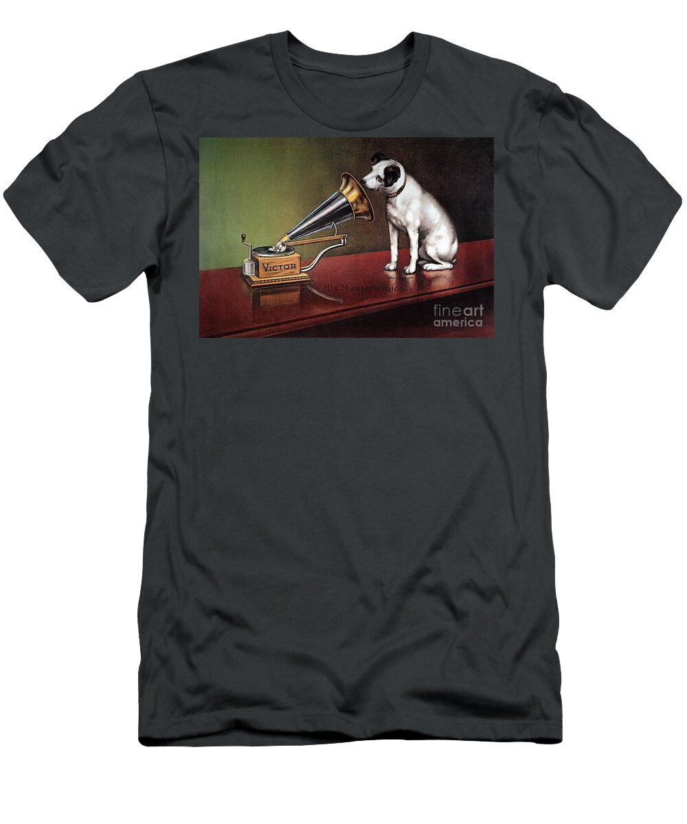 1920 T-Shirt featuring the drawing Rca Victor Trademark by Granger