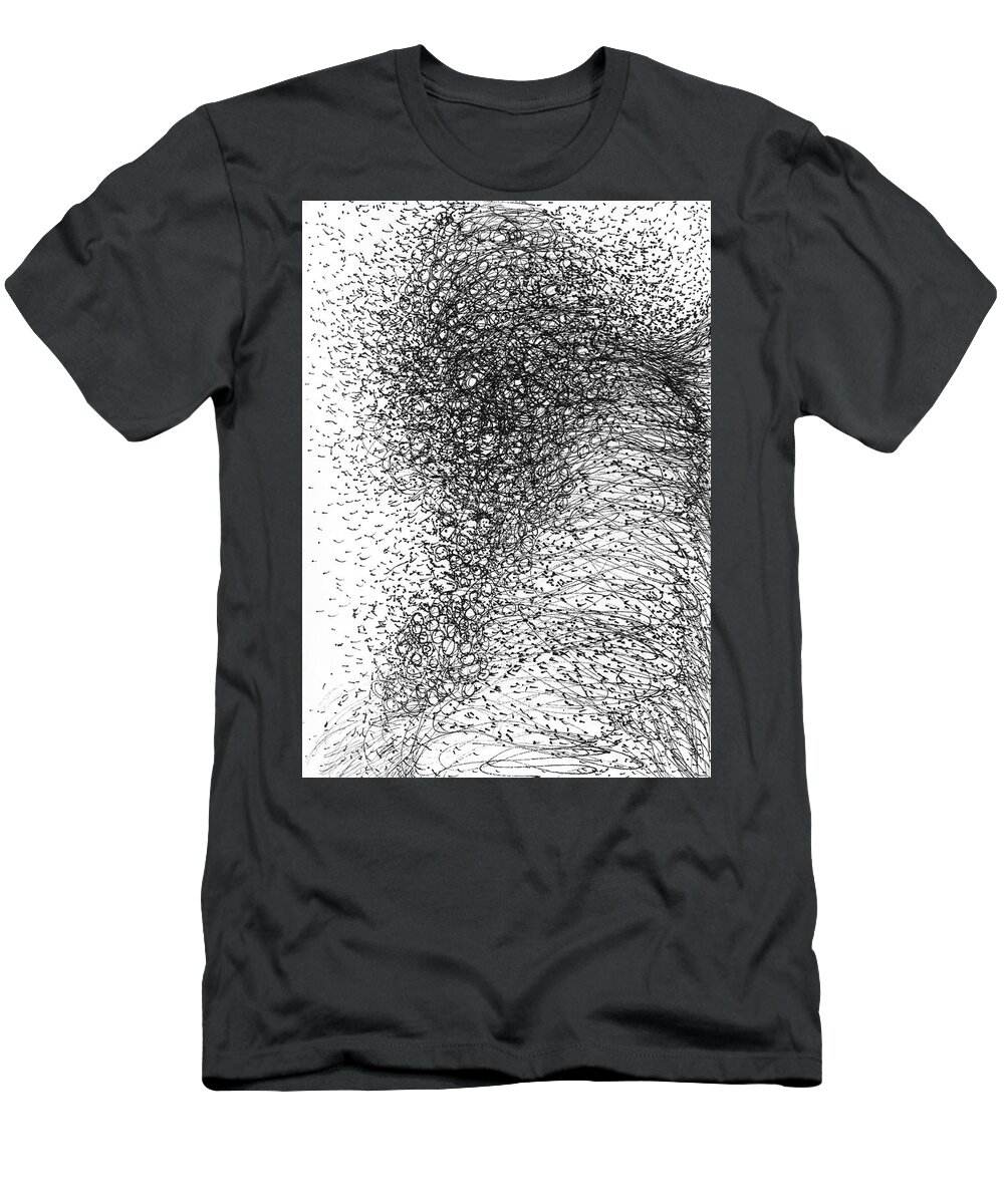 Reach T-Shirt featuring the drawing Reach for the summit by Franci Hepburn