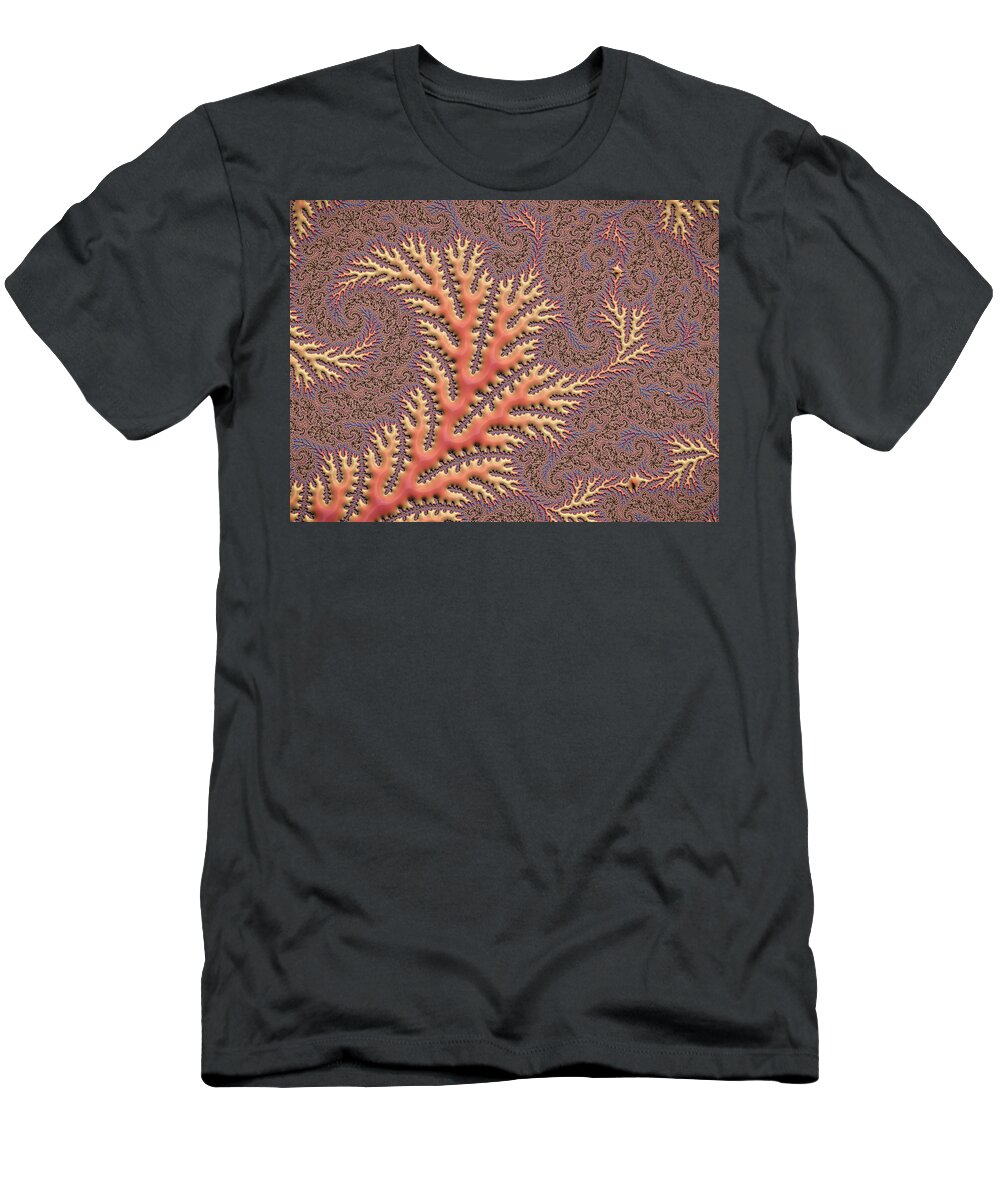Abstract T-Shirt featuring the digital art Reaching Out by Manpreet Sokhi