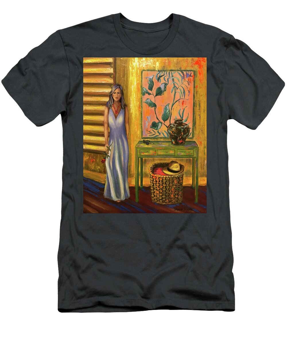 Paintings T-Shirt featuring the painting Ready Set II by Sherrell Rodgers