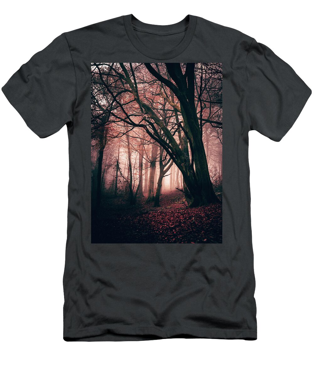 Forest T-Shirt featuring the photograph Red Forest by Gavin Lewis