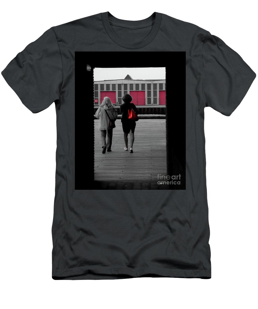 Copenhagen T-Shirt featuring the photograph Red handbag by Agnes Caruso