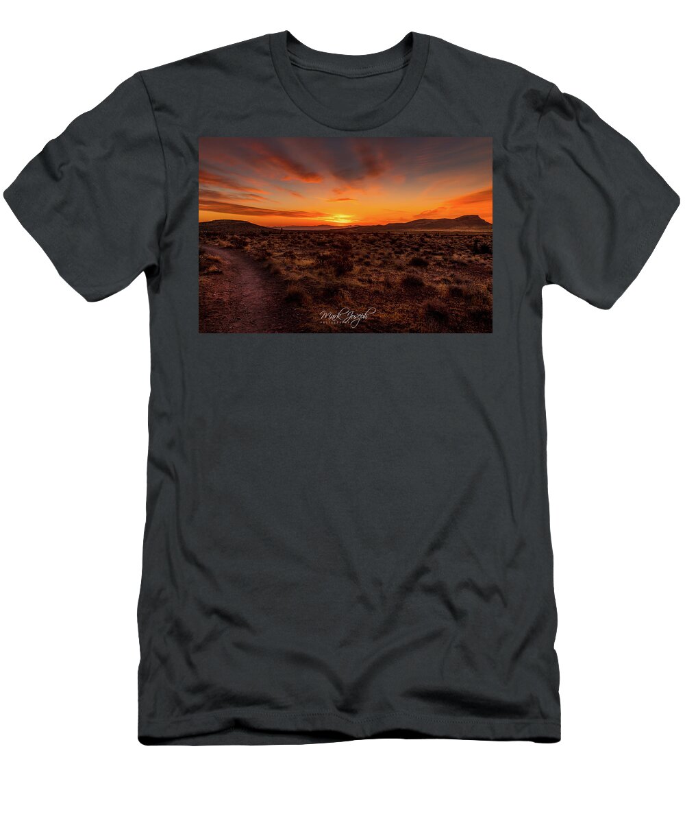 Sunrise T-Shirt featuring the photograph Red Rocks Canyon Sunrise by Mark Joseph