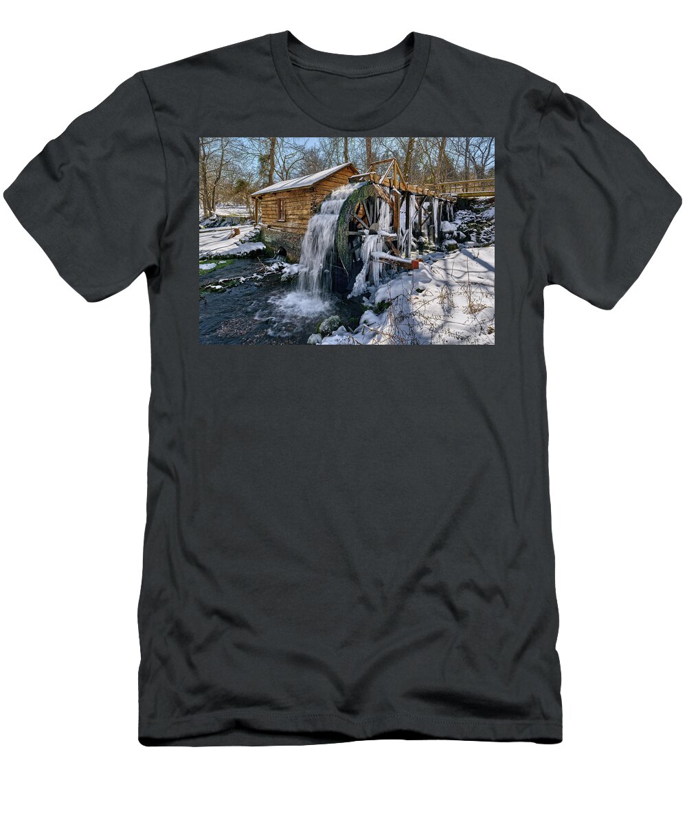 Mill T-Shirt featuring the photograph Reed Spring Mil by Robert Charity