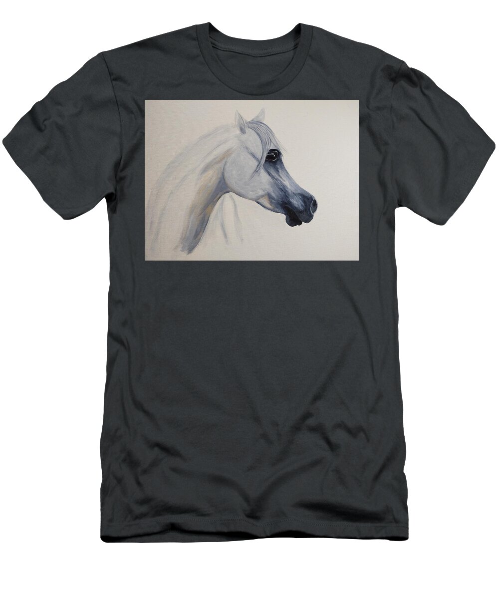 Art T-Shirt featuring the painting Rhapsody in Blue by Diana Cochran