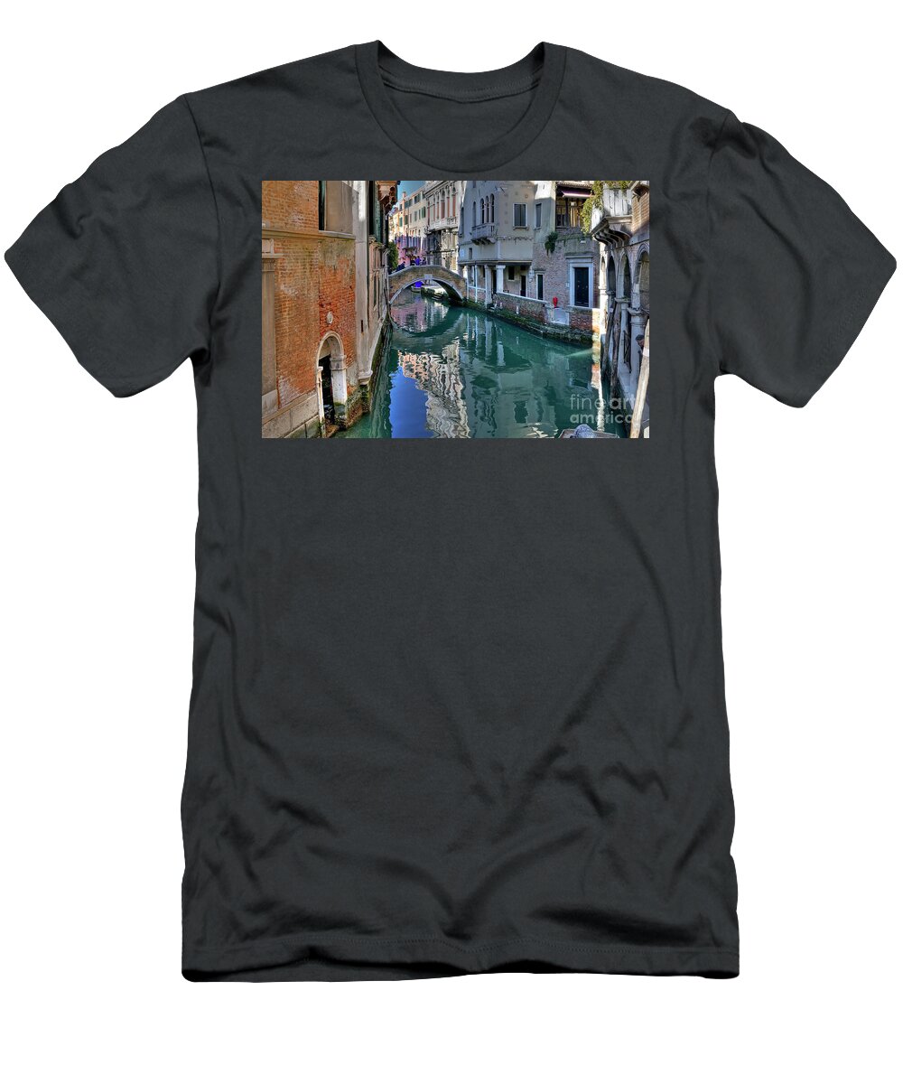 Boat T-Shirt featuring the photograph Rio de Ca Widman - Venice - Italy by Paolo Signorini