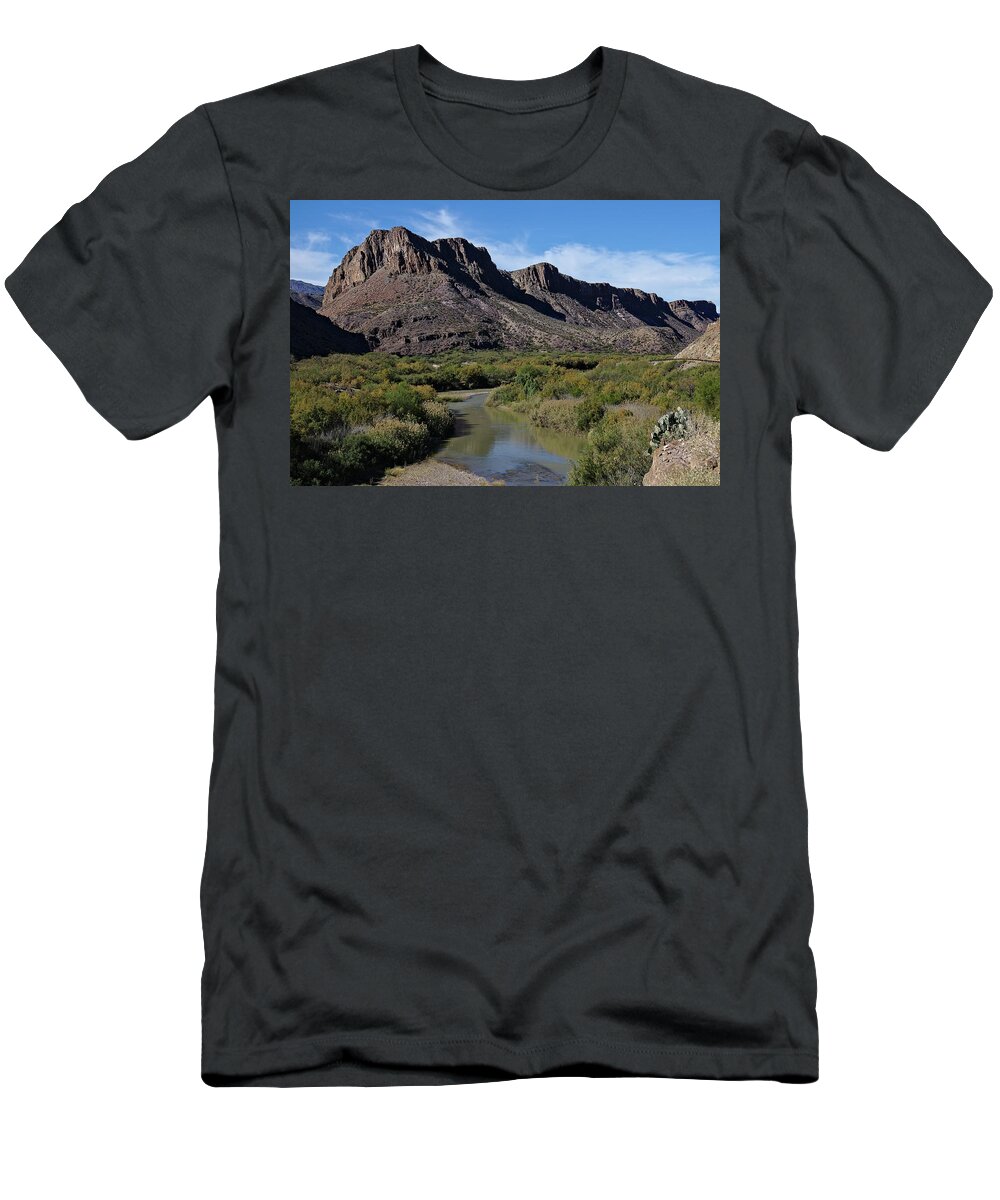 Rio T-Shirt featuring the photograph Rio Grande in Big Bend National Park by Sean Hannon
