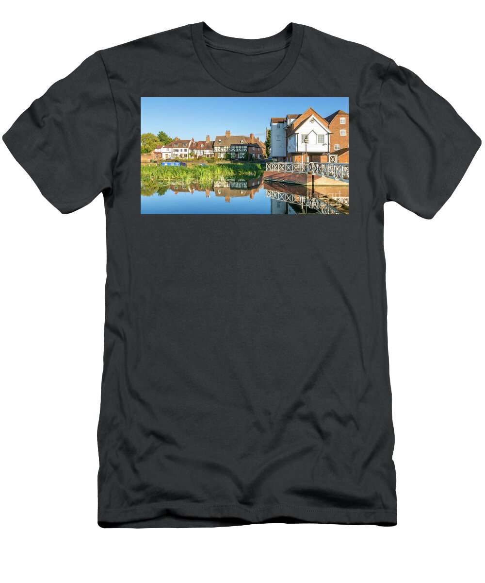 River Avon T-Shirt featuring the photograph River Avon at Tewkesbury, Gloucestershire, England by Neale And Judith Clark