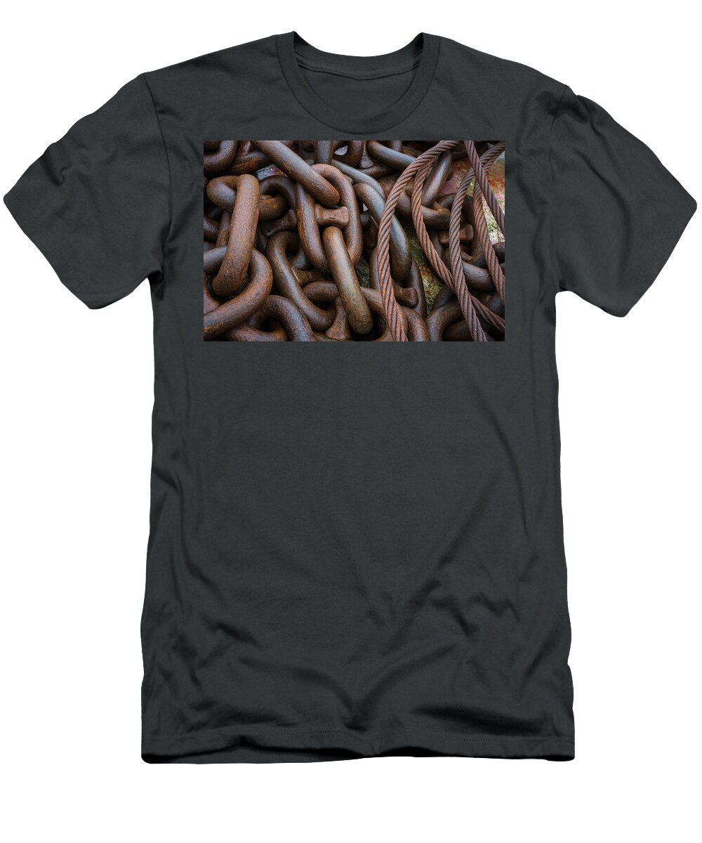 Astoria T-Shirt featuring the photograph Riverwalk Rust by Robert Potts