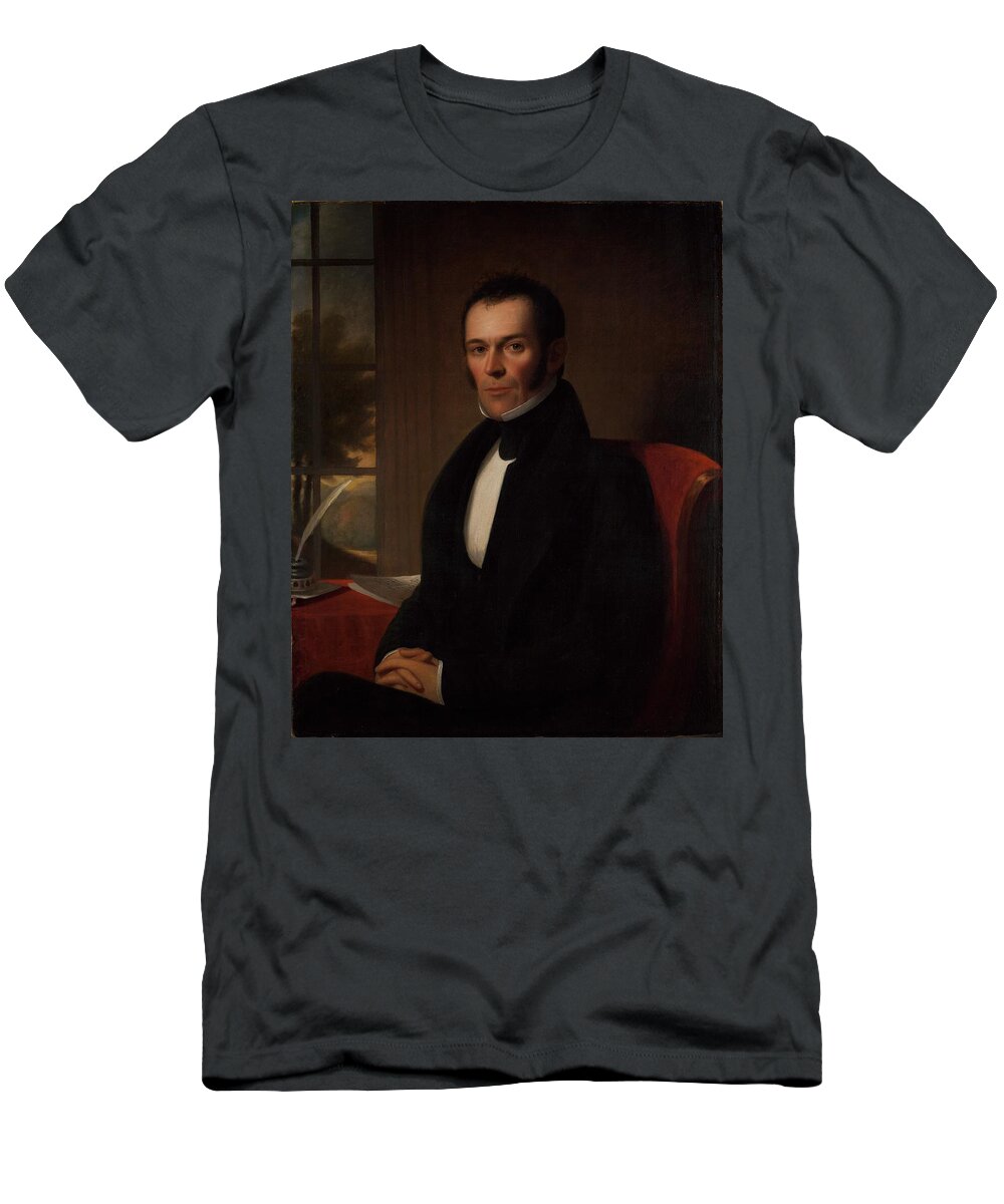 Vintage T-Shirt featuring the painting Robert Stockton Johnson by MotionAge Designs